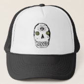 Wrenchcat Skully Truckerkappe (Vorderseite)