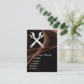 WRENCHEN METALLMECHANIKEN,PLUMBERS Pearl Paper Visitenkarte (Stehend Vorderseite)