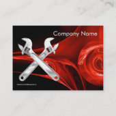 WRENCHEN METALLMECHANIKEN,PLUMBERS Pearl Paper Visitenkarte (Rückseite)