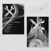 WRENCHEN METALLMECHANIKEN,PLUMBERS Pearl Paper Visitenkarte (Vorne/Hinten)