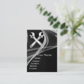 WRENCHEN METALLMECHANIKEN,PLUMBERS Pearl Paper Visitenkarte (Stehend Vorderseite)