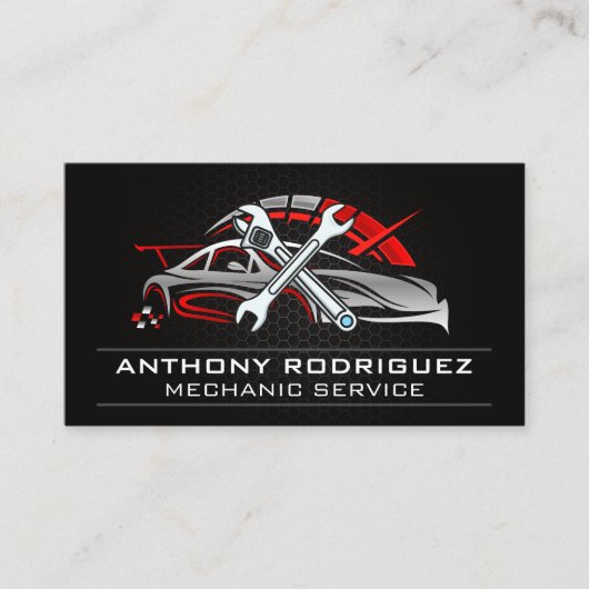 Wrenches | Auto Sports Car Services Visitenkarte (Vorderseite)