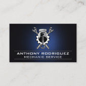 Wrenches Gear and Piston | Industrial Mechanic Visitenkarte (Vorderseite)