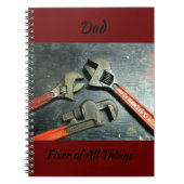 Wrenches Handyman Fixer aller Dinge Notizblock (Vorderseite)