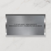 Wrenches | Metallisch | Auto-Reparatur-Logo Visitenkarte (Rückseite)