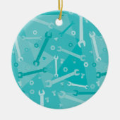 Wrenches, Nuts und Bolzen Keramik Ornament (Vorne)