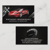 Wrenches | Red Sports Car Visitenkarte (Vorne/Hinten)