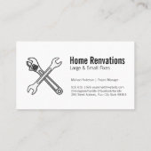Wrenches | Zuhause-Renovierung | Carpentry Terminkarte (Rückseite)