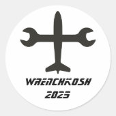 Wrenchkosh Runder Aufkleber (Vorderseite)