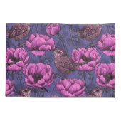 Wrens im Anemonengarten Kissenbezug (Rückseite)