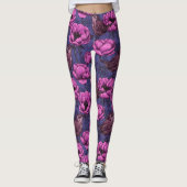 Wrens im Anemonengarten Leggings (Vorderseite)