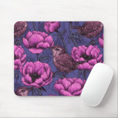 Wrens im Anemonengarten Mousepad (Mit Mouse)