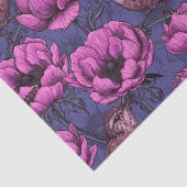 Wrens im Anemonengarten Seidenpapier (Ausschnitt)