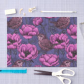 Wrens im Anemonengarten Seidenpapier (Handwerk)