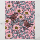 Wrens in den Rose (Rückseite)