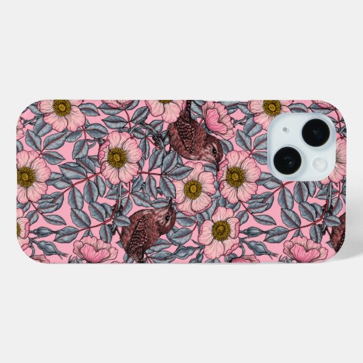 Wrens in den Rose Case-Mate iPhone Hülle (Rückseite (Horizontal))