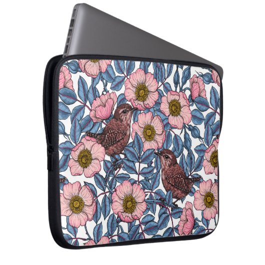 Wrens in den Rose Laptopschutzhülle (Vorne Rechts)