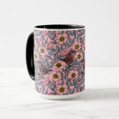 Wrens in den Rose Tasse (Vorderseite Links)
