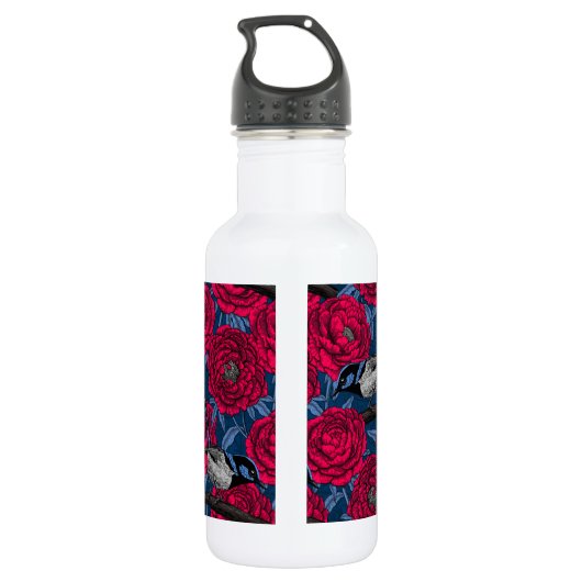 Wrens in den Volkswirtschaften Edelstahlflasche (Rückseite)