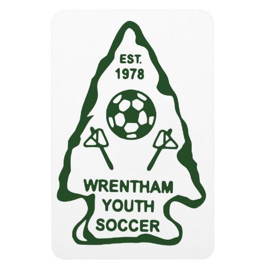 Wrentham Youth Soccer Car Magnet (Vertikal)