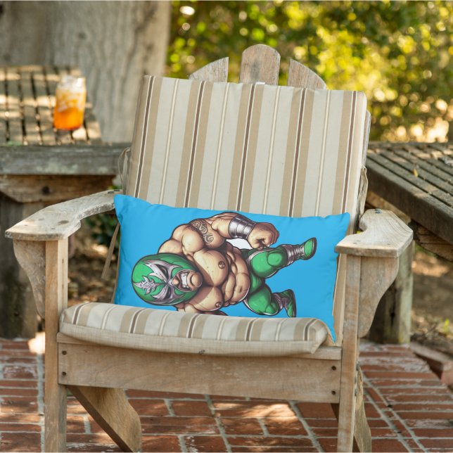 Wressierende Männer Kissen Für Draußen (Stuhl )