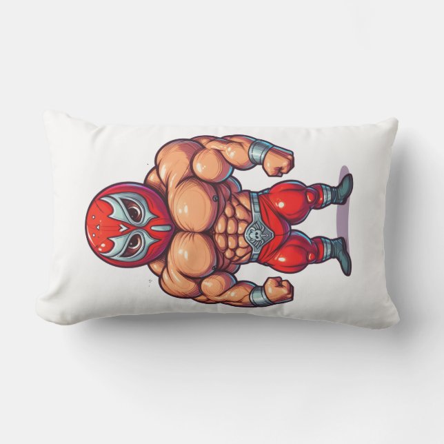 Wressierende Männer Kissen Für Draußen (Vorderseite)