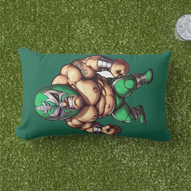 Wressierende Männer Kissen Für Draußen (Gras)