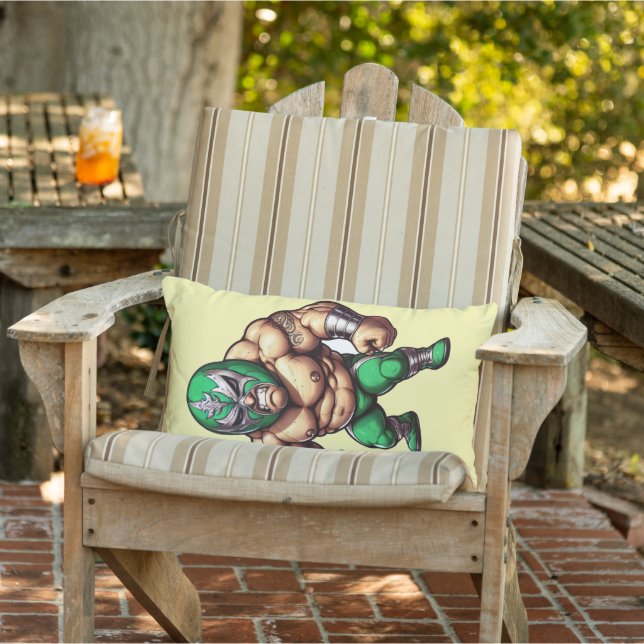 Wressierende Männer Kissen Für Draußen (Stuhl )