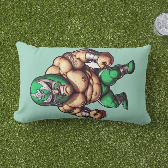 Wressierende Männer Kissen Für Draußen (Gras)