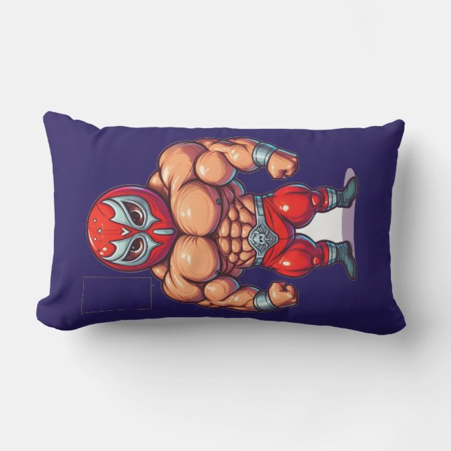 Wressierende Männer Kissen Für Draußen (Vorderseite)