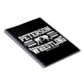 Wrestler ADNAME School Athlete Wrestling Team Notizblock (Rechte Seite)