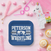 Wrestler ADNAME School Athlete Wrestling Team Pappteller (Party)
