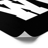 Wrestler ADNAME School Athlete Wrestling Team Poster (Ecke)