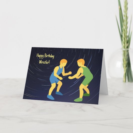WRESTLER BIRTHDAY CARD DANKESKARTE (Vorderseite)