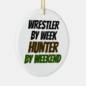 Wrestler by Weekend Hunter by Weekend Keramik Ornament (Rechts)