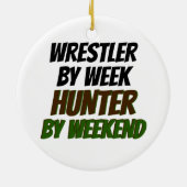 Wrestler by Weekend Hunter by Weekend Keramik Ornament (Hinten)