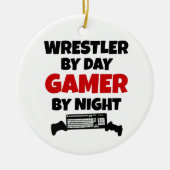 Wrestler Gamer Keramikornament (Vorne)