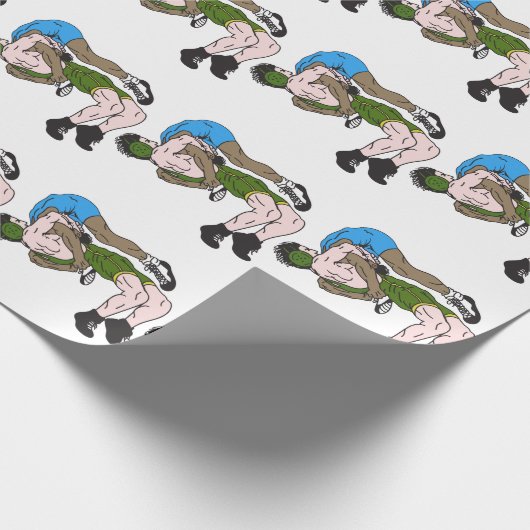 Wrestler Geschenkpapier (Ecke)