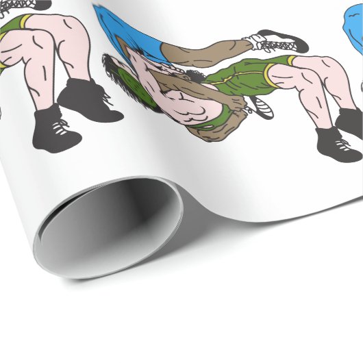 Wrestler Geschenkpapier (Rolleneckpunkt)