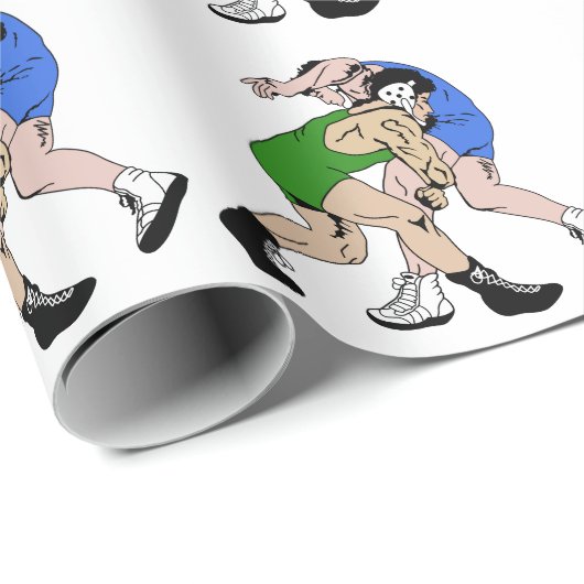 Wrestler Geschenkpapier (Rolleneckpunkt)
