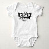 Wrestler in der Ausbildung Baby Strampler (Vorderseite)