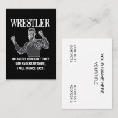 Wrestler Inspiration Wrestling Coach Visitenkarte (Vorne/Hinten)