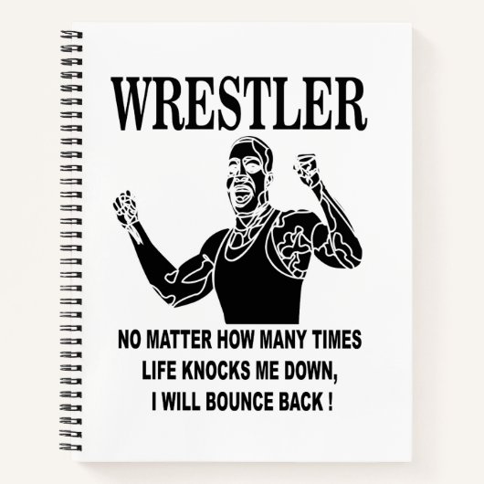 Wrestler Inspiration Wrestling Notizblock (Vorderseite)