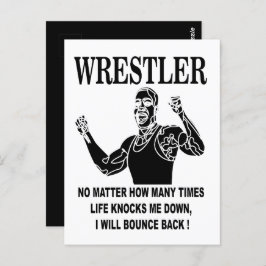 Wrestler Inspiration Wrestling Postkarte