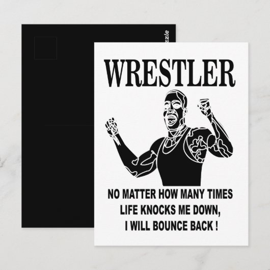 Wrestler Inspiration Wrestling Postkarte (Vorne/Hinten)