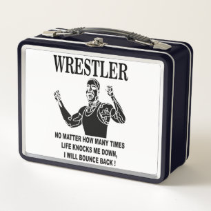 Wrestler Inspirational Wrestling Metall Brotdose