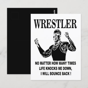 Wrestler Inspirational Wrestling Postkarte