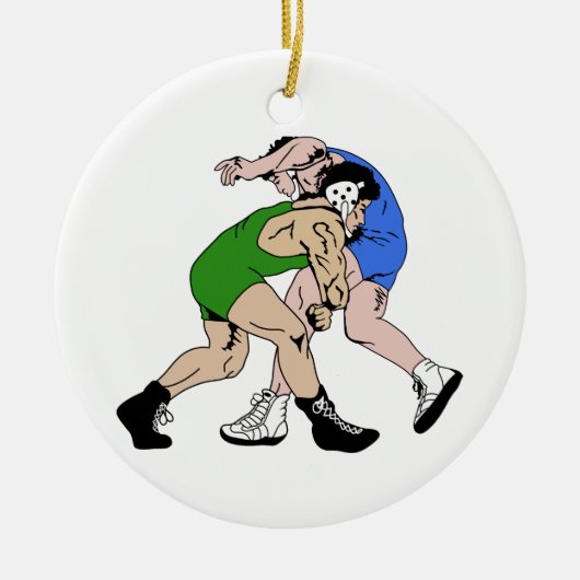 Wrestler Keramik Ornament (Vorne)