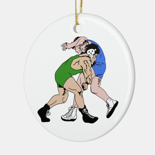 Wrestler Keramik Ornament (Links)