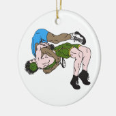 Wrestler Keramik Ornament (Links)